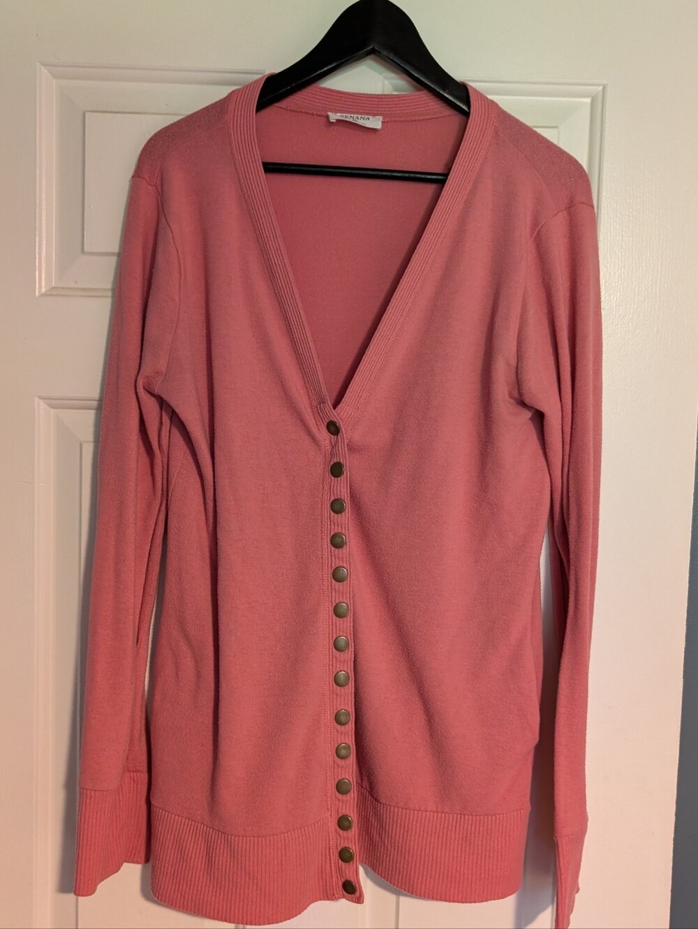 Women's V-Neck Button-Front Sweater Cardigan - Pink